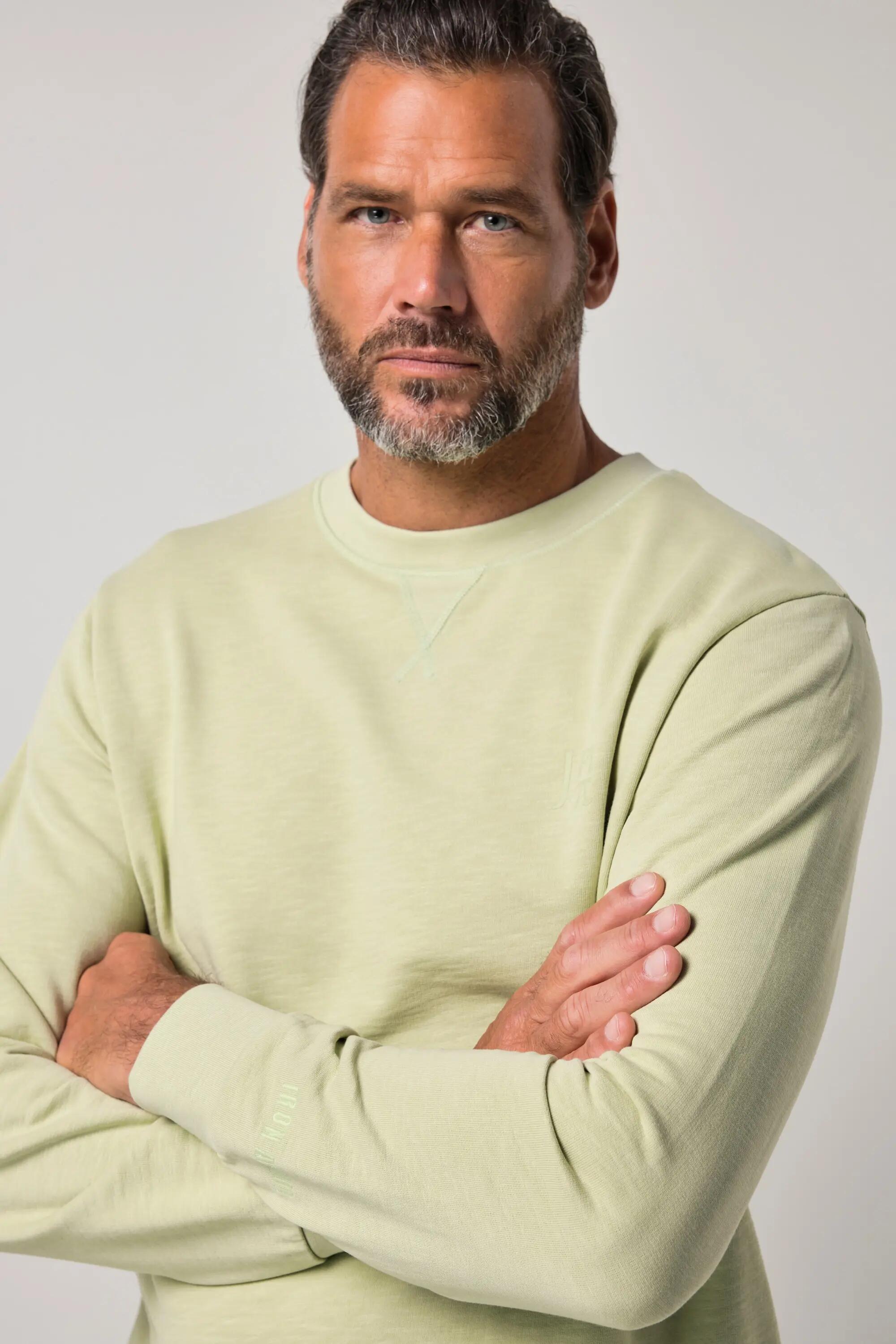 Hommes Sweat-shirt en molleton lisse broderie et imprimé 3/7