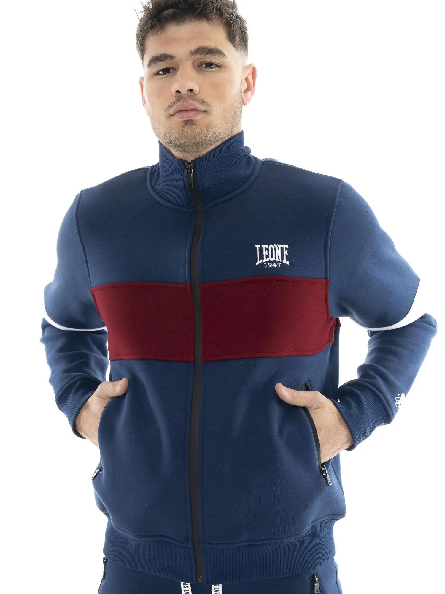 Bluza męska Leone 1947 Apparel Soft Basic ze stójką i zamkiem na zimę 5/5
