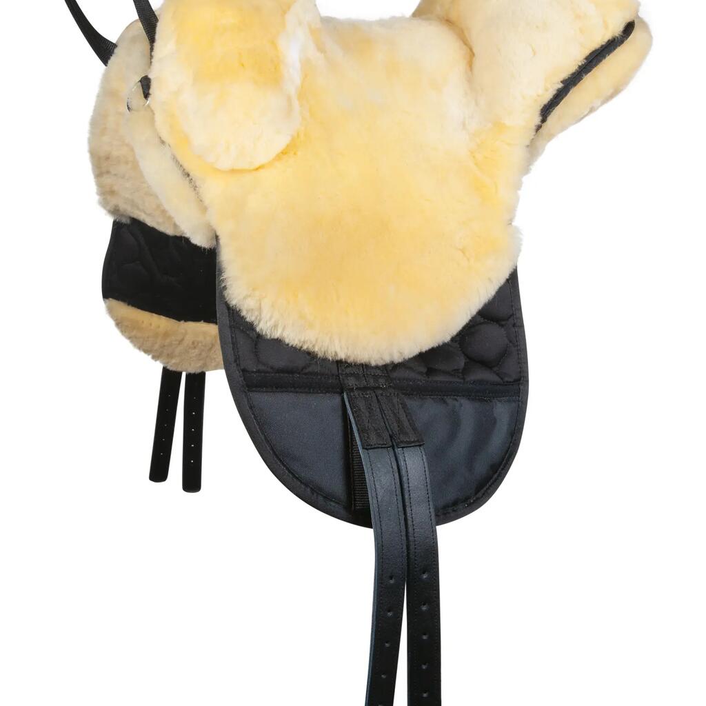 Sheepskin Dressage Saddle for Horse HKM