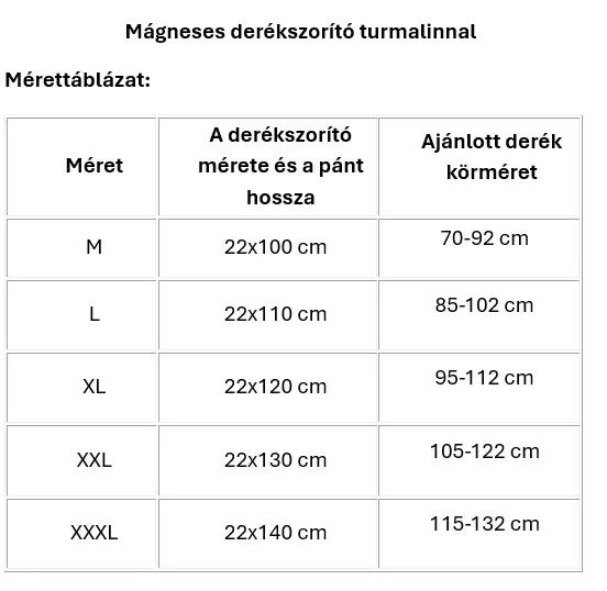 Mágneses derékszorító turmalinnal 4/4