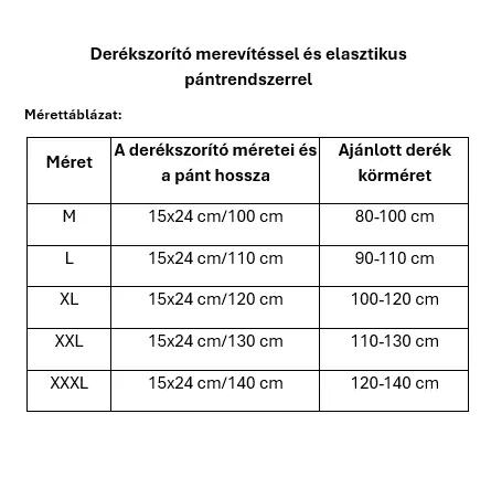 Derékszorító merevítéssel és elasztikus pántrendszerrel, SPORT 6/6