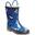 Great Outdoors Gummistiefel Minnow mit Muster Kinder Marineblau bedruckt