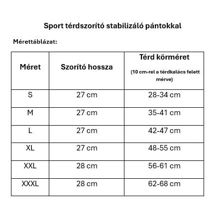 Térdszorító stabilizáló pántokkal, SPORT 4/4