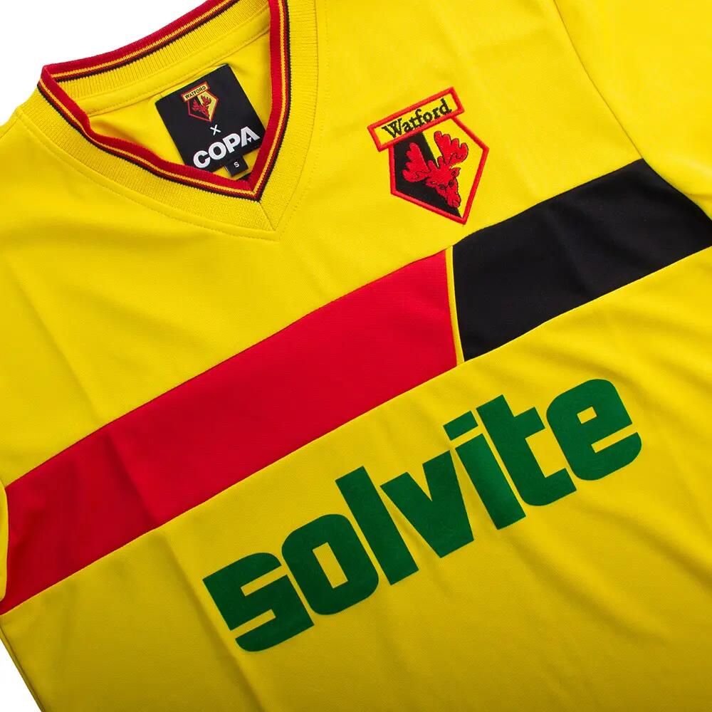 Watford FC 1986 - 87 - Maglia da Calcio Rétro - Gialla – COPA Football 4/7