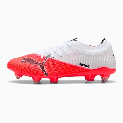 Puma Ultra Nitro 7 Match MxSG Scarpe da calcio Bianche Rosse Ultra