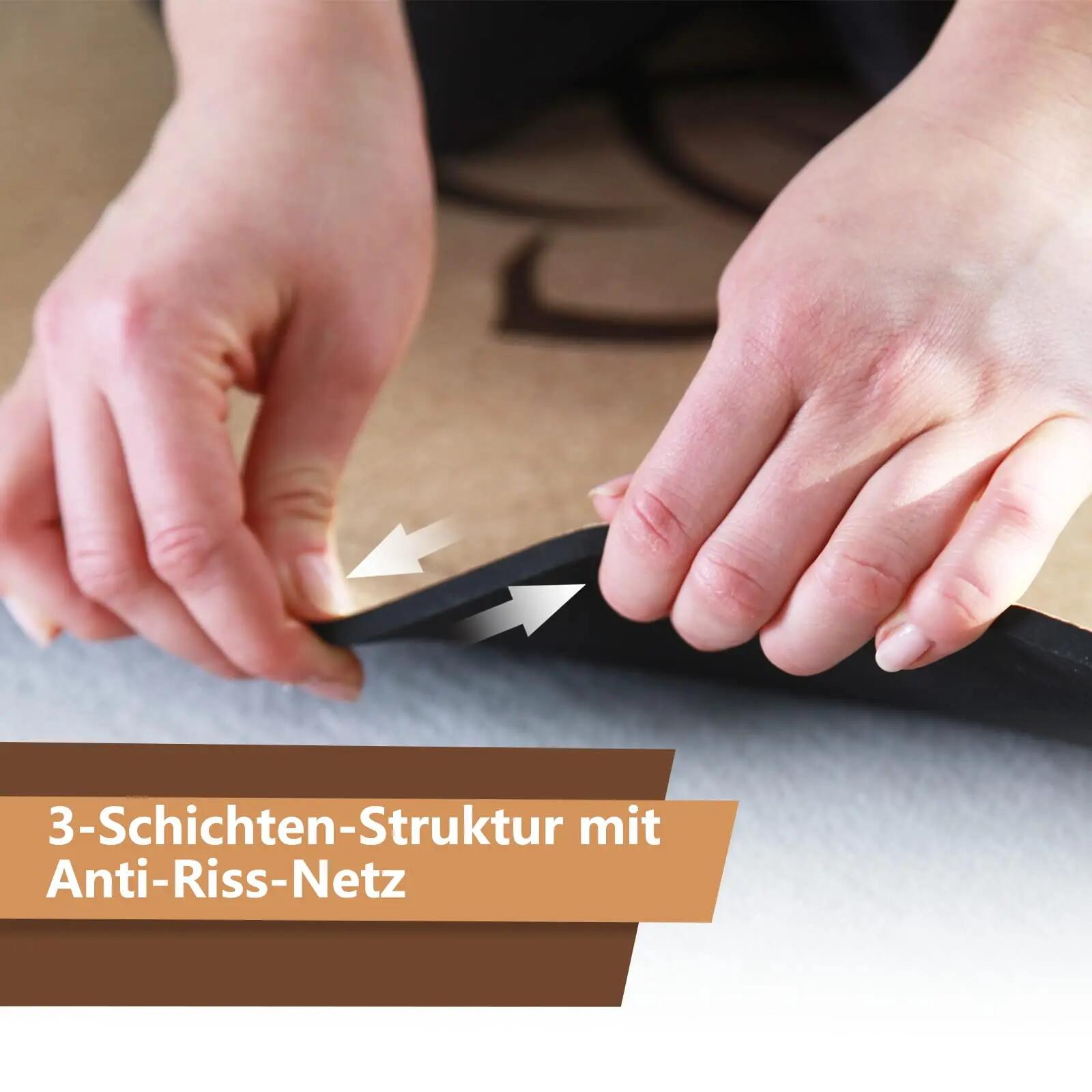 Yogamatte Kork 183 x 61 x 0,6 cm, dicke rutschfeste Yoga-Matte - Kleiner Lotos 5/6