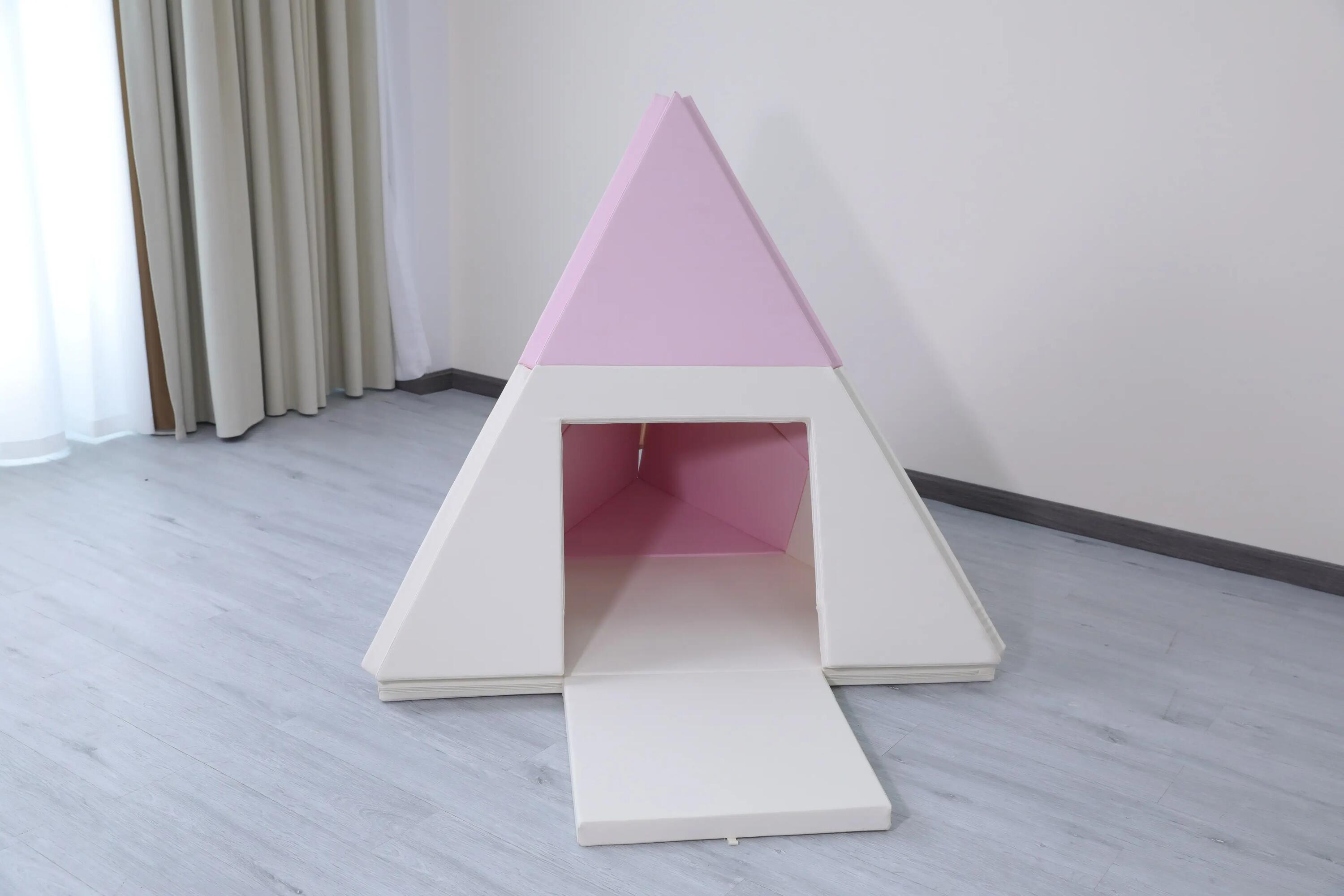 namiot tipi 3w1 - biało-różowy 5/7