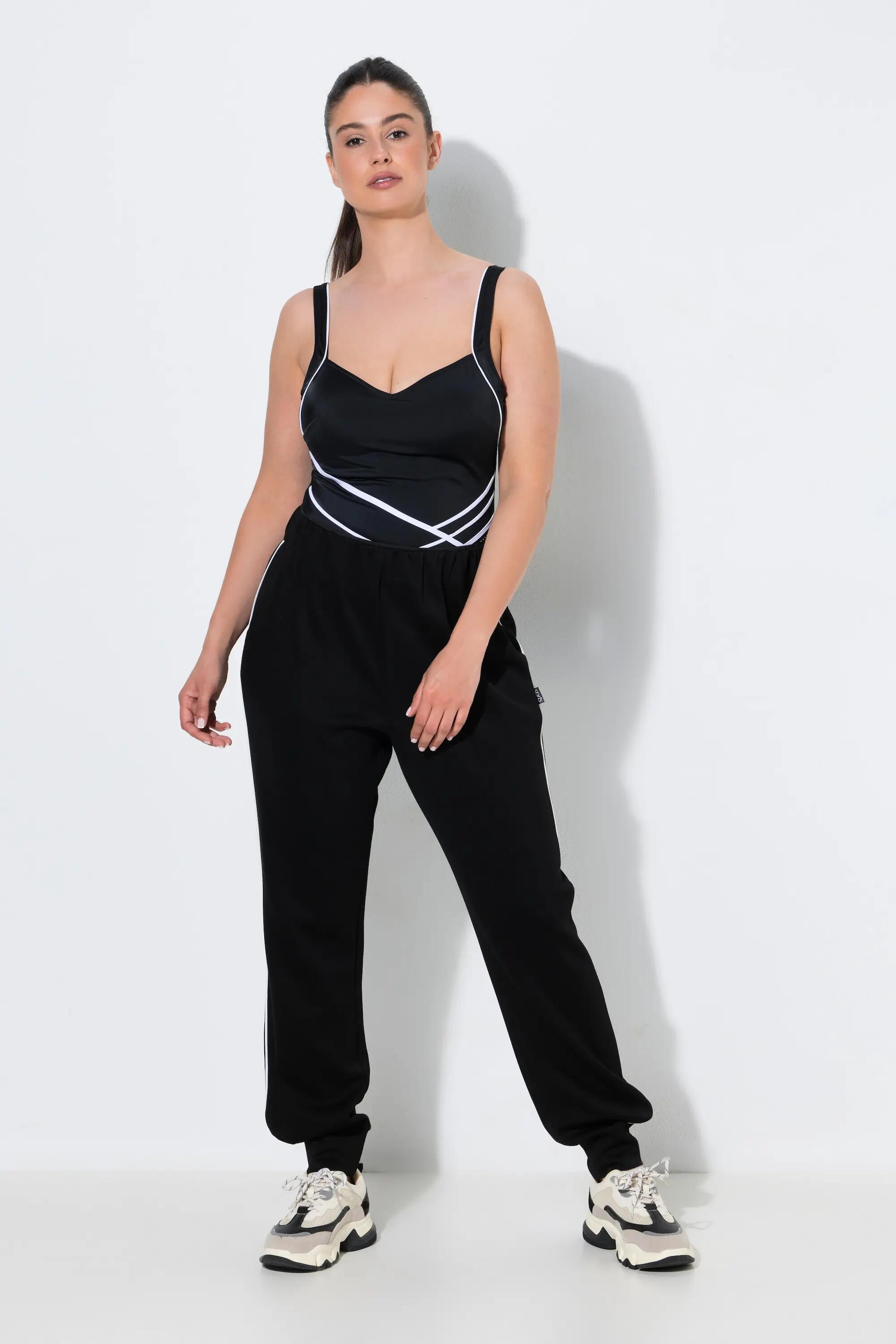 Femme Jogging avec pli fantaisie taille élastique et poches 5/6