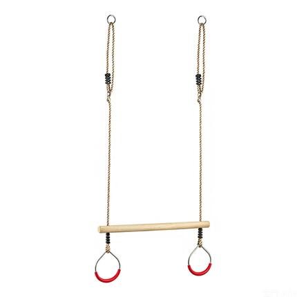 Turnring-Set mit Holztrapez, Rot