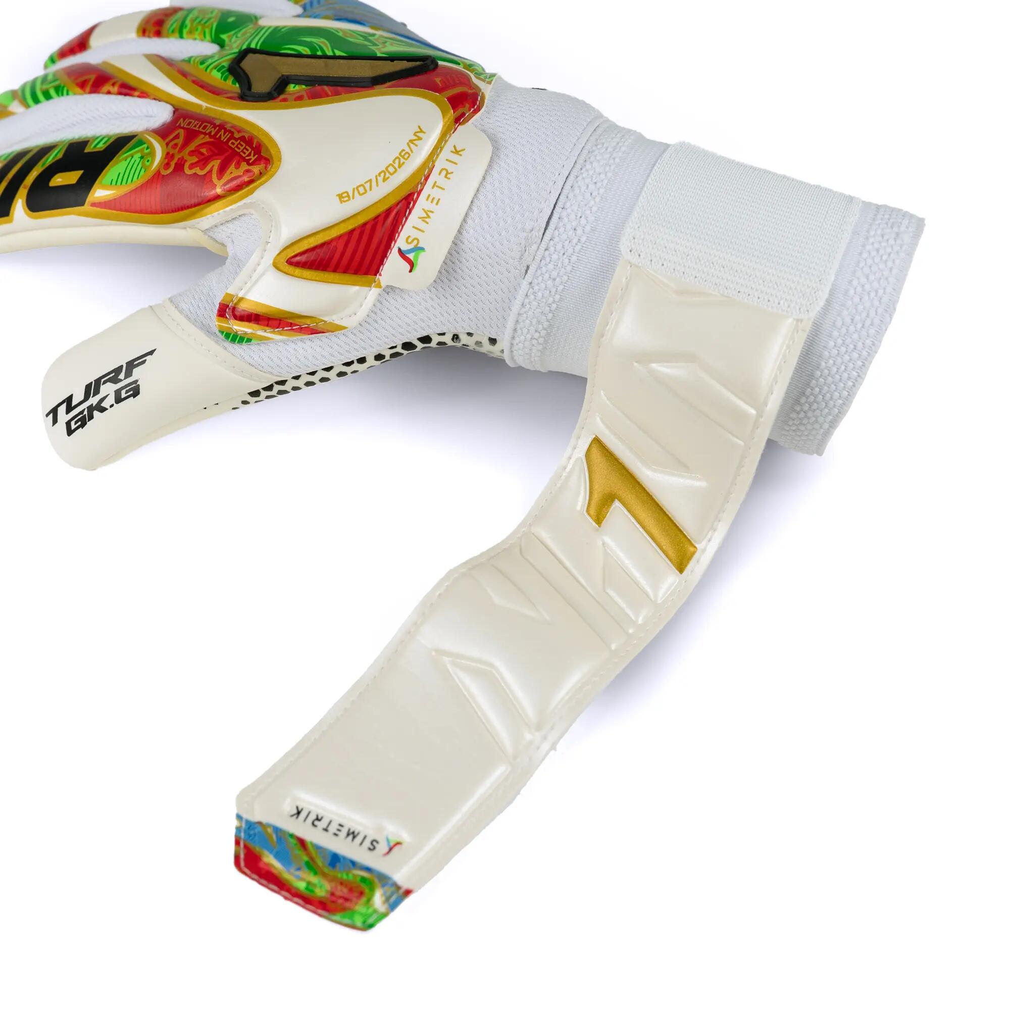 Guantes portero Fútbol Rinat Infantil Asimetrik Spine Turf Césped artificial 4/6