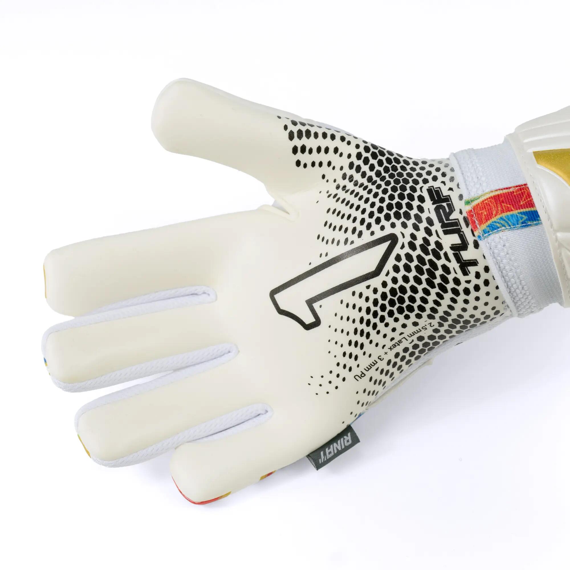 Guantes portero Fútbol Rinat Infantil Asimetrik Spine Turf Césped artificial 3/6