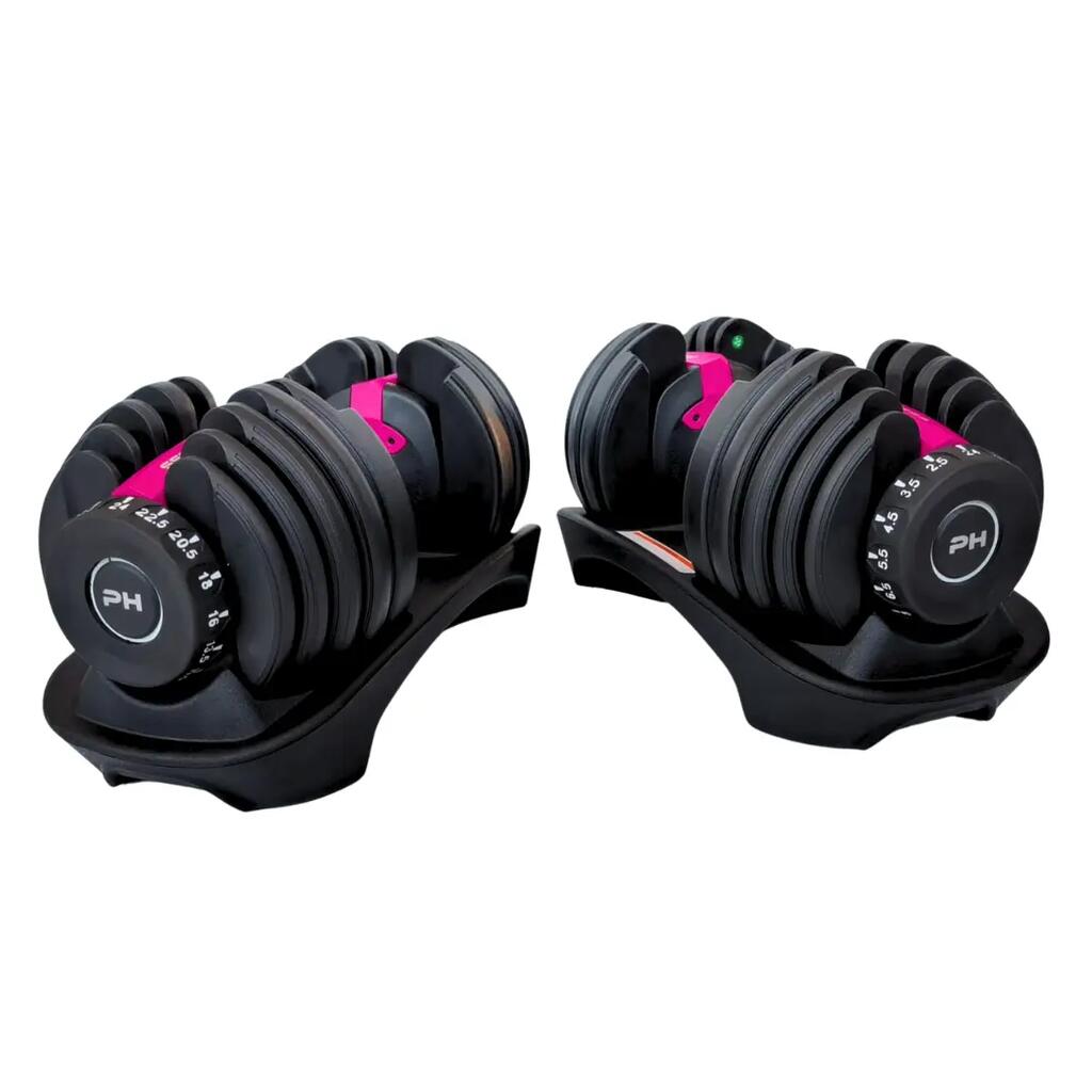 Smart adjustable dumbbells set 2 × 24 kg | PH Fitness