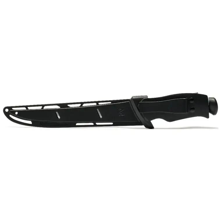Nóż Mustad z ostrzem teflonowym 17.8 cm z pochewką 4/6