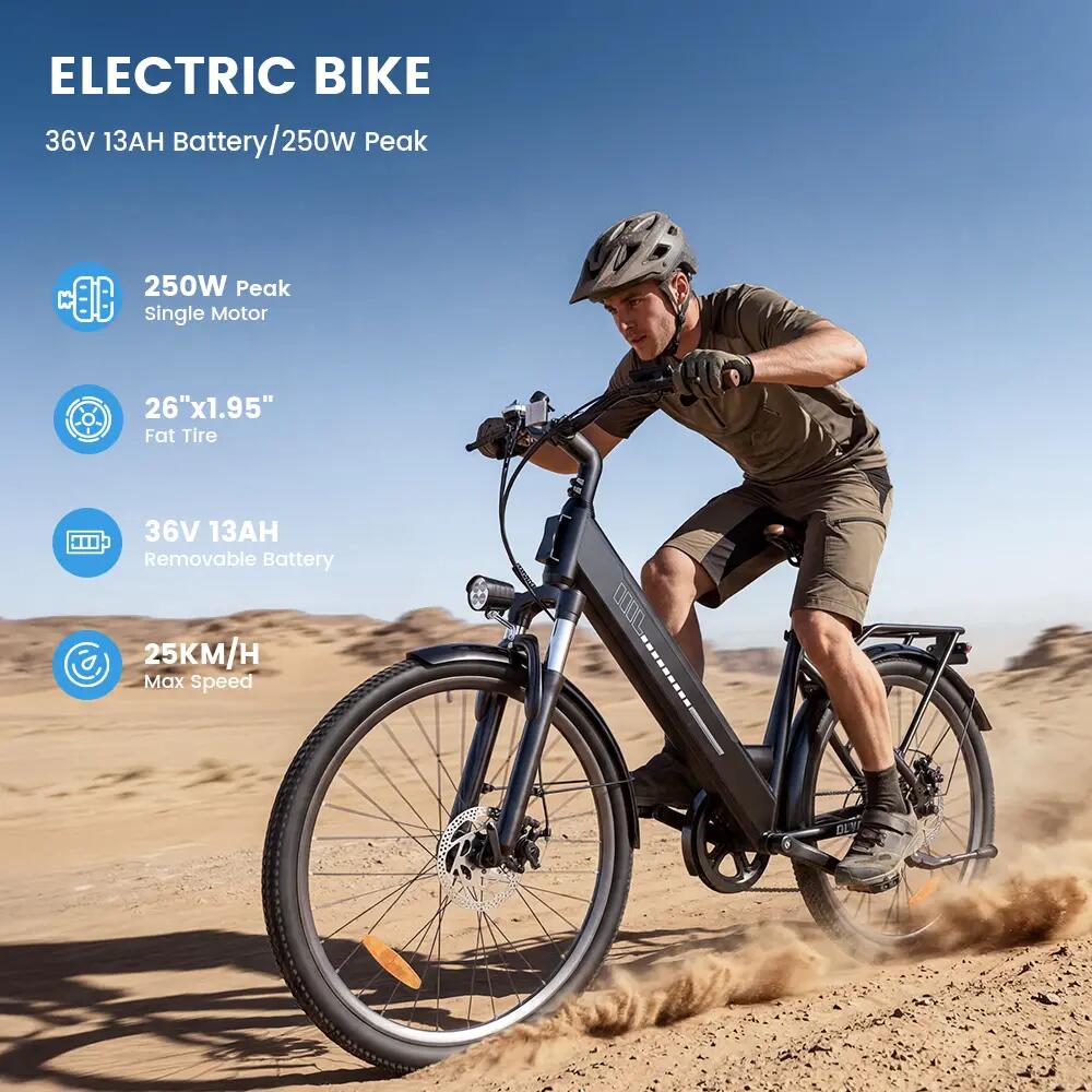 Bicicleta eléctrica para adultos iScooter UcityS, neumáticos de 26 pulgadas 15/15