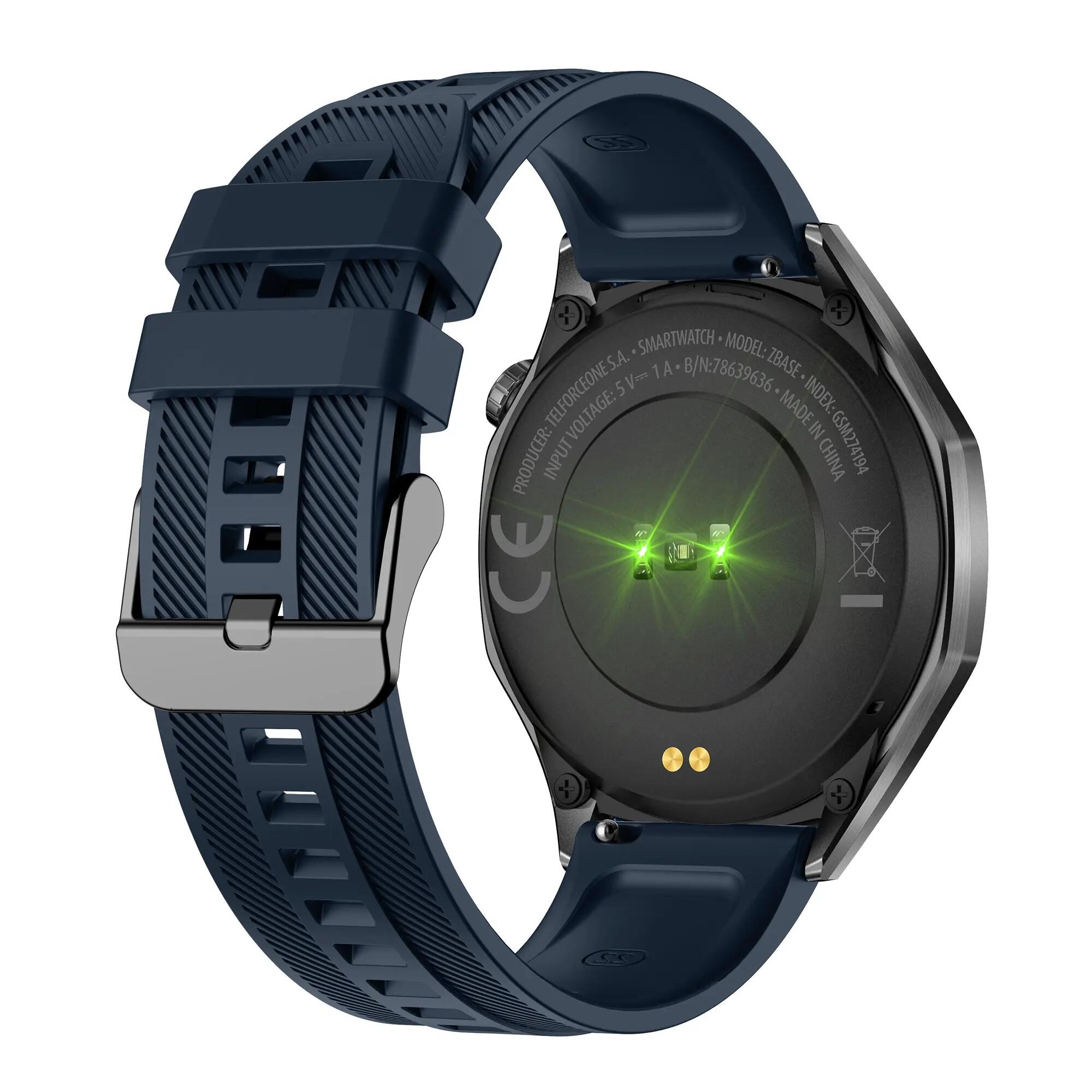 Smartwatch Forever SW-720 zBase Bluetooth 5.3 AMOLED IP68 Blu navy 13/15