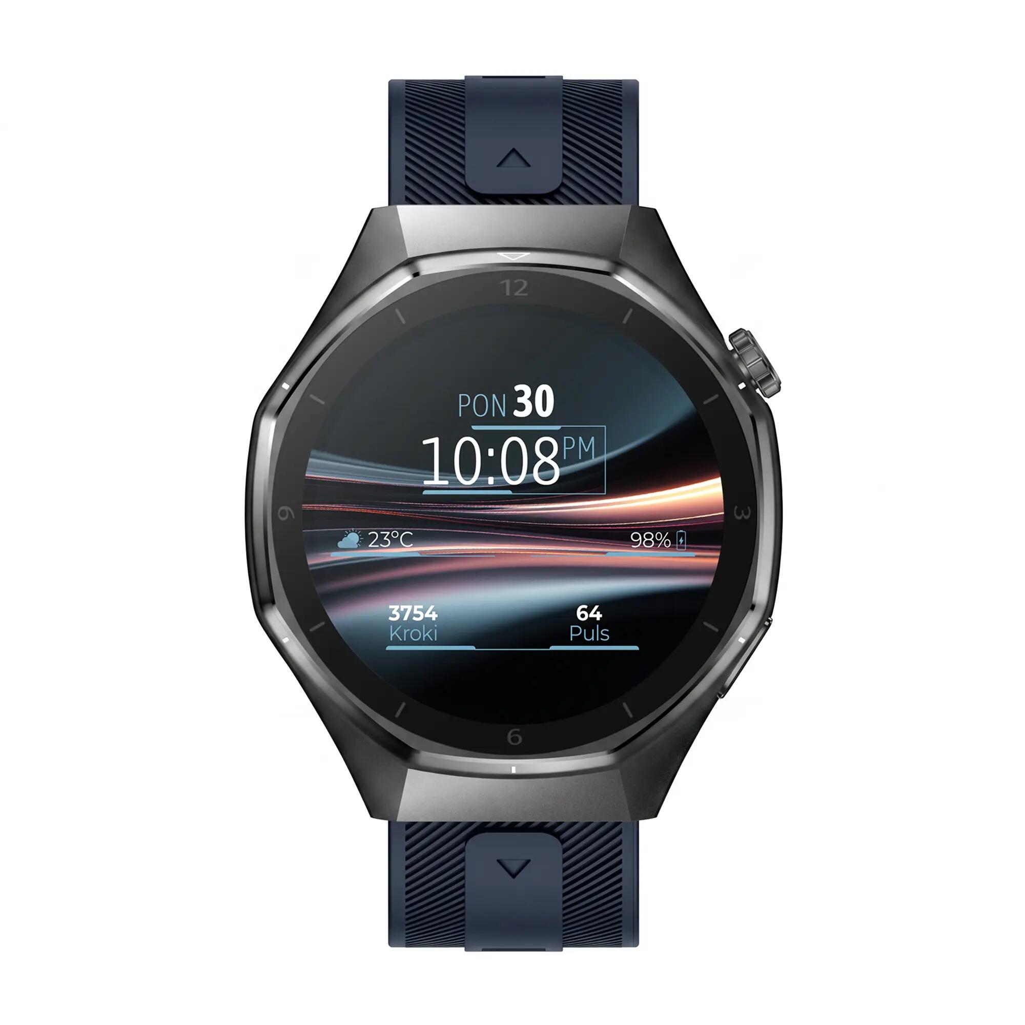 Smartwatch Forever SW-720 zBase Bluetooth 5.3 AMOLED IP68 Blu navy 11/15