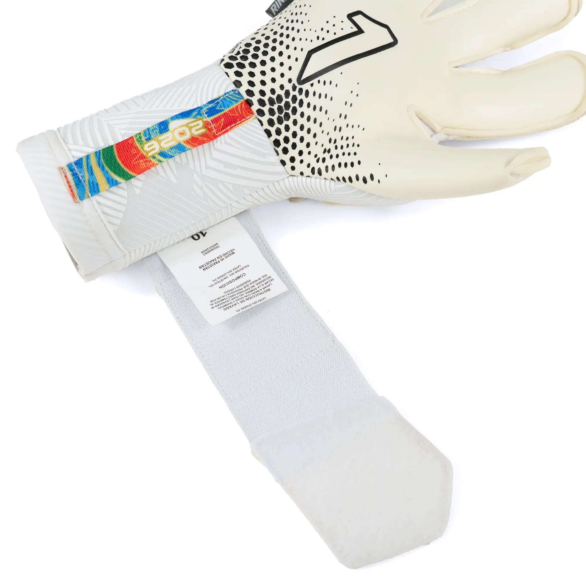 Torwarthandschuhe Fußball Rinat Erwachsene Asimetrik Pro Naturrasen 5/6