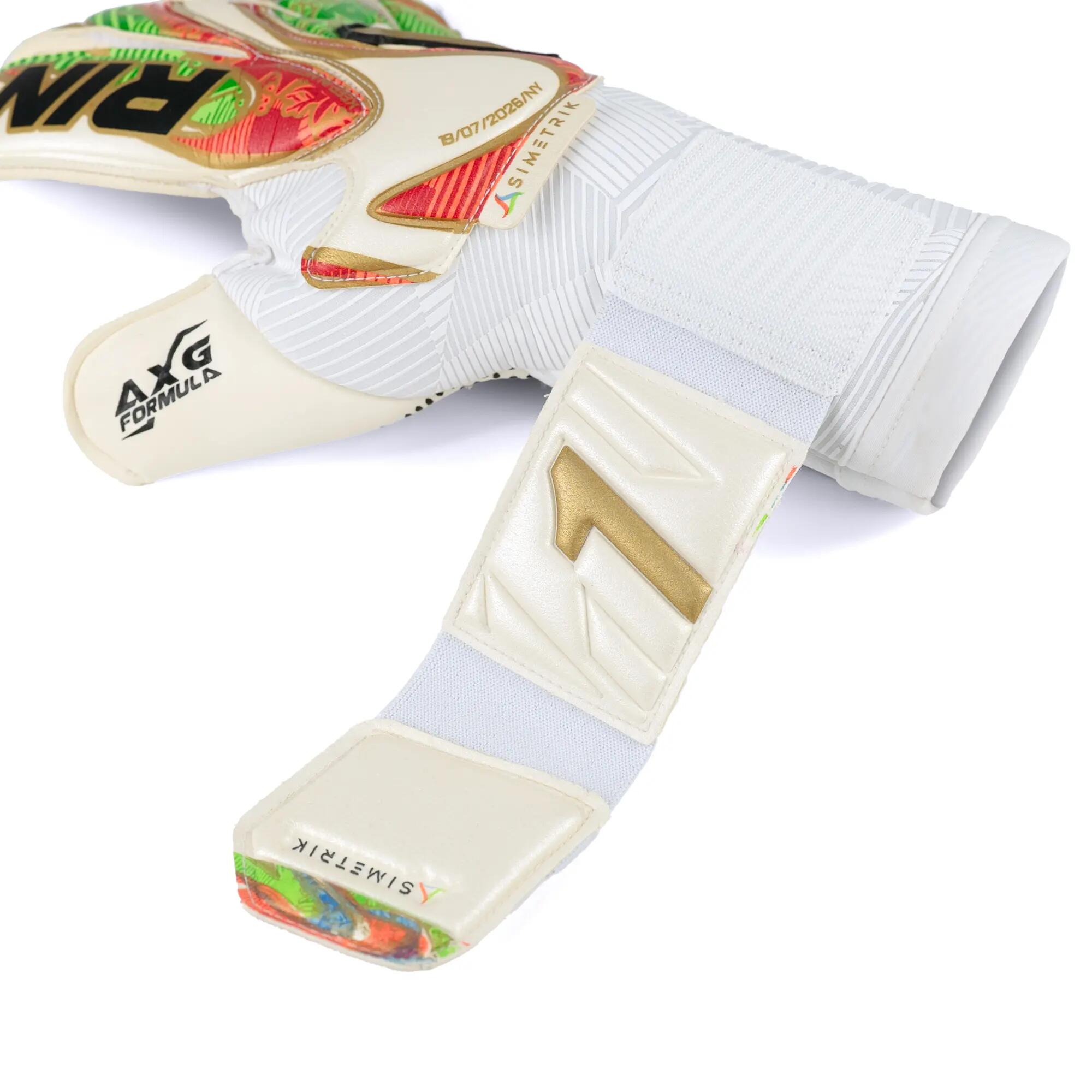 Torwarthandschuhe Fußball Rinat Erwachsene Asimetrik Pro Naturrasen 4/6