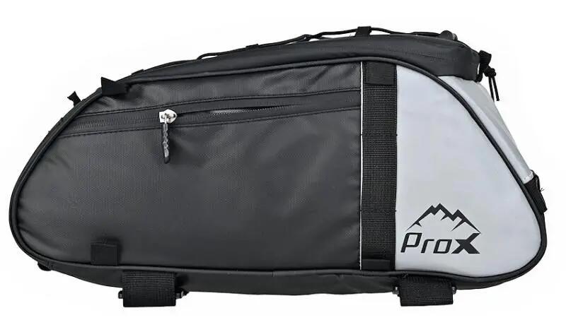 Sakwa rowerowa ProX Dakota 078A na bagażnik 12 l czarno-srebrna 2/4