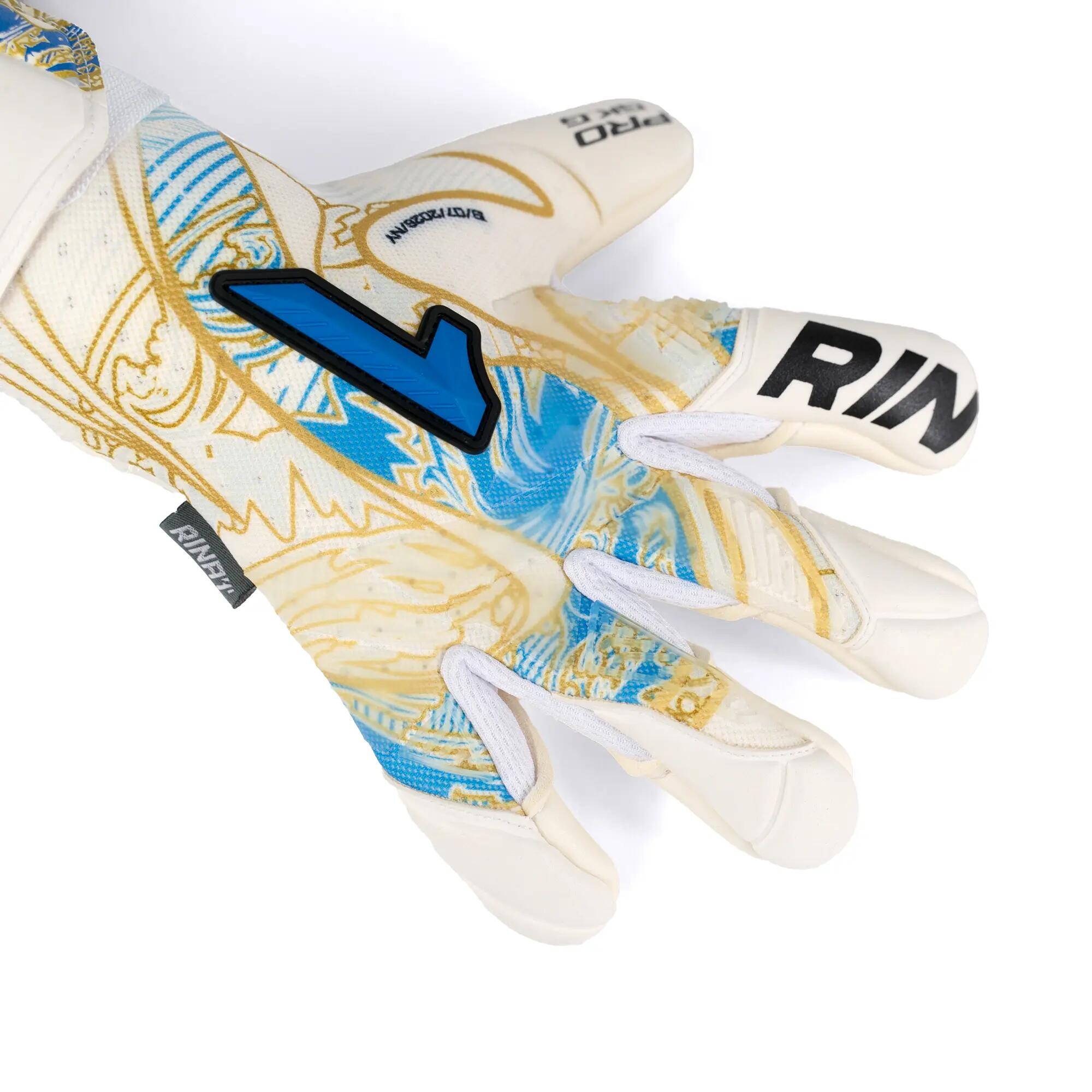 Luvas guarda-redes Futebol Rinat Adulto Asimetrik Aero Pro Relva natural 2/6