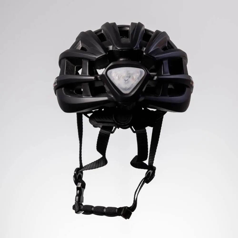 Kask rowerowy miejski / szosowy ROXAR STREET czarny matowy z wbudowaną lampką M 3/9