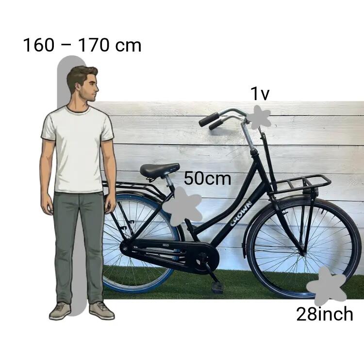 Tweedehands Crown Transportfiets 2/4