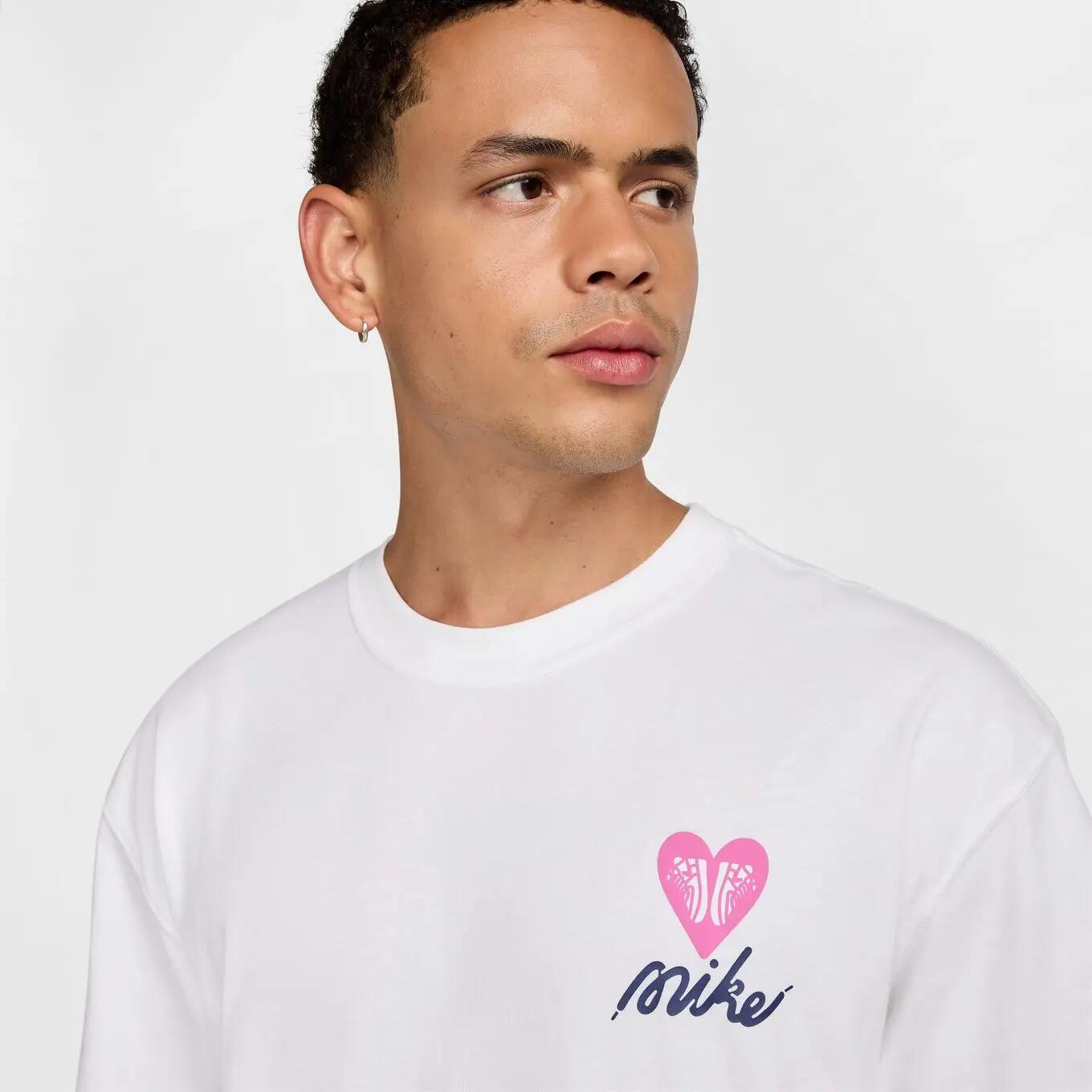 Nike M90 V Day T-Shirt Weiß Herren 3/4