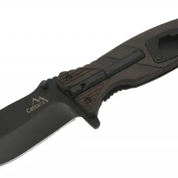 Сгъваем нож Cattara Black Blade с огниво