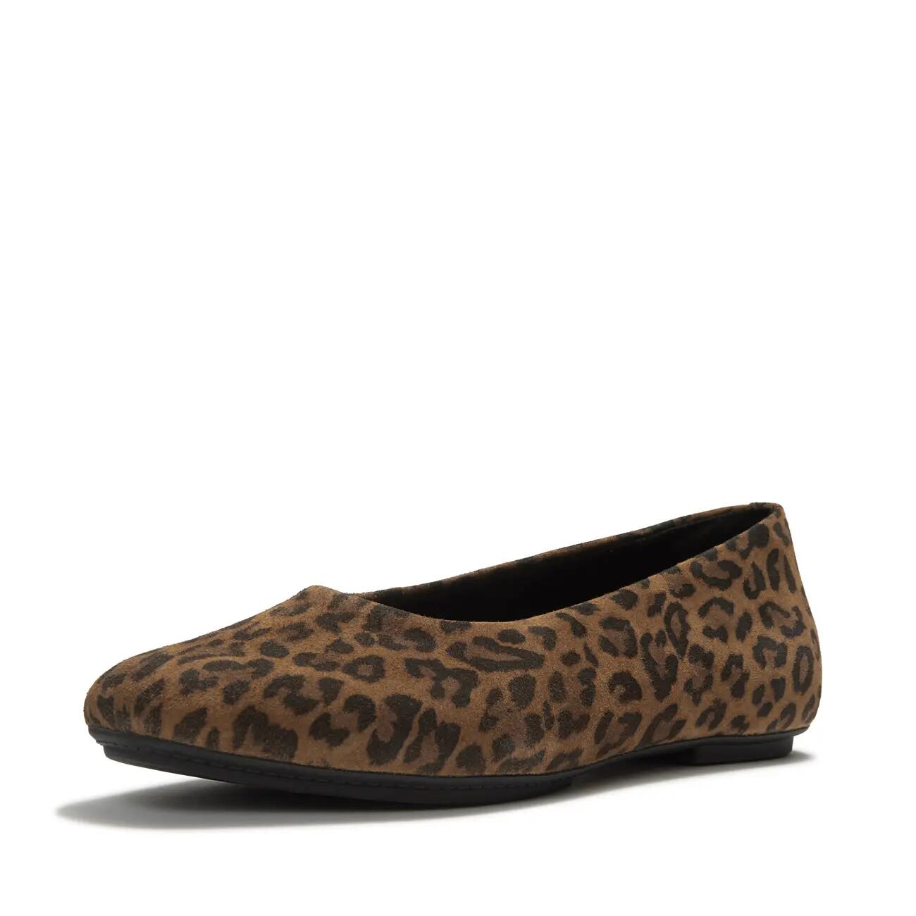 Delicato Suede Leopard Ballerinas 7/7