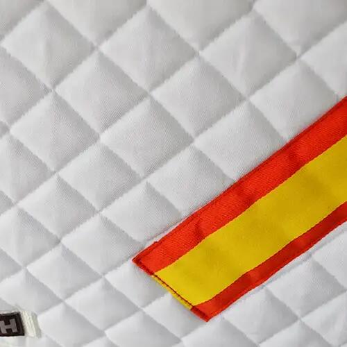 Tapis do ujeżdżenia dla konia z flagą hiszpańską Hispano Hipica 2/2