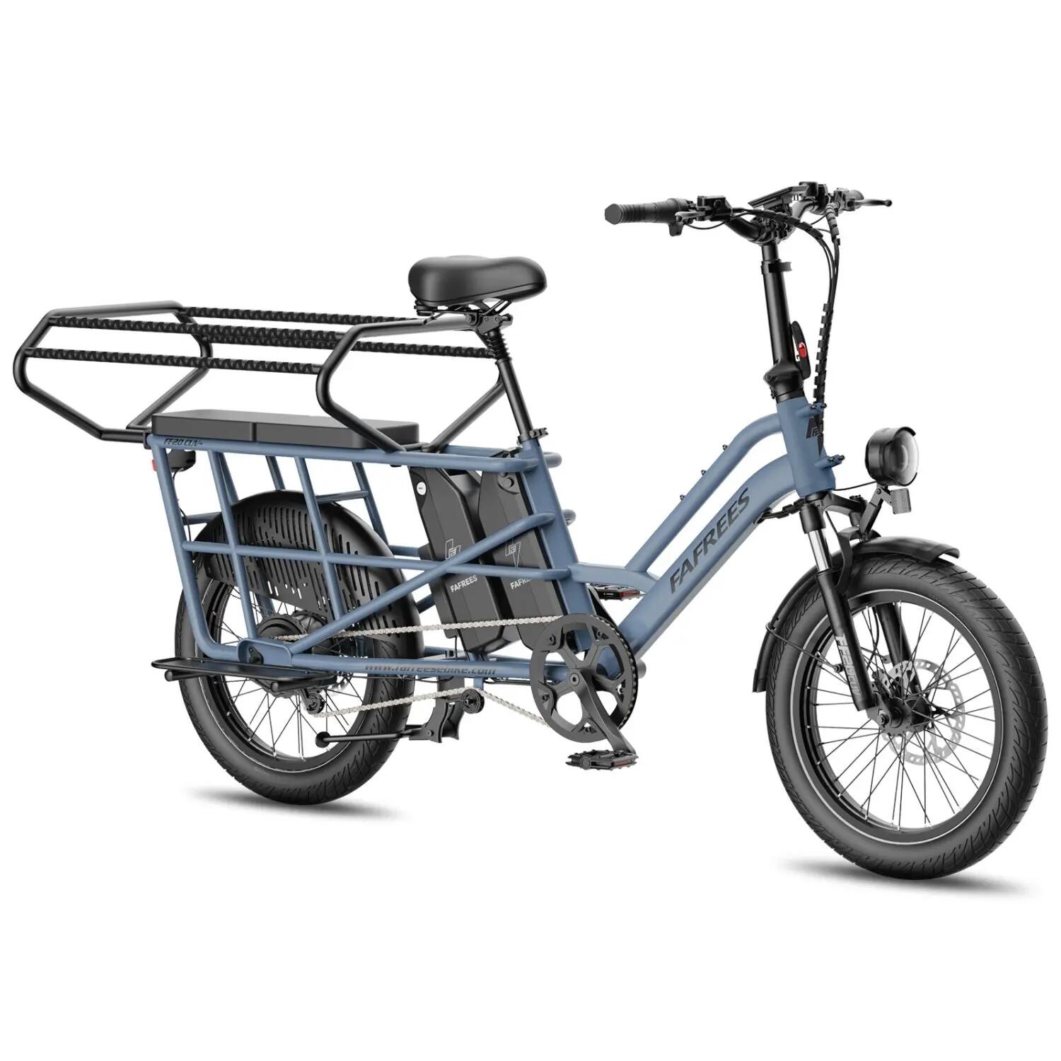Elektrische Fiets FAFREES FF20 CUV 48V30Ah 20x3.0" Hydraulisch - Blue 4/5