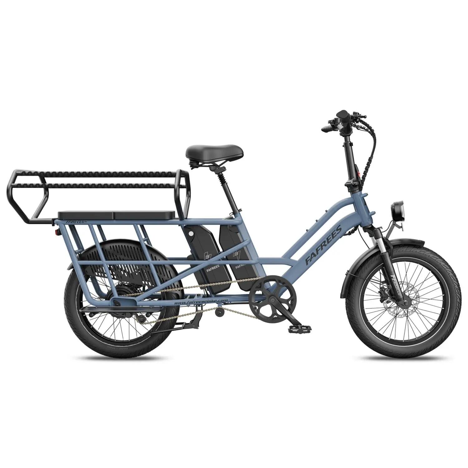 Elektrische Fiets FAFREES FF20 CUV 48V30Ah 20x3.0" Hydraulisch - Blue 3/5