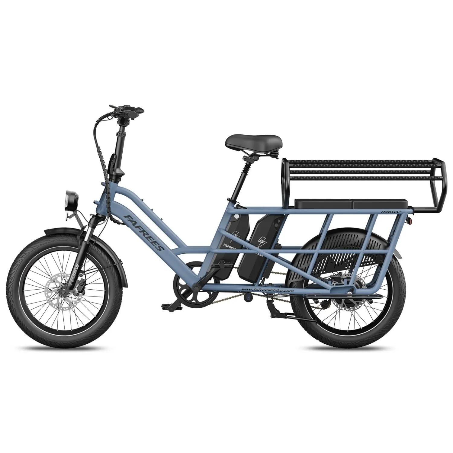 Elektrische Fiets FAFREES FF20 CUV 48V30Ah 20x3.0" Hydraulisch - Blue 2/5