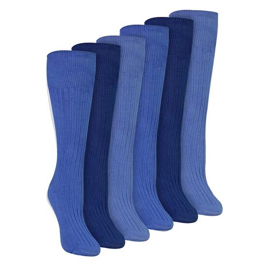 Sock Snob - 6er Pack Damen Kniestrümpfe aus 100% Baumwolle | Ohne Gummi