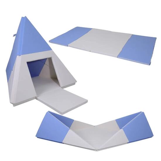 namiot tipi 3w1 - biało-błękitny