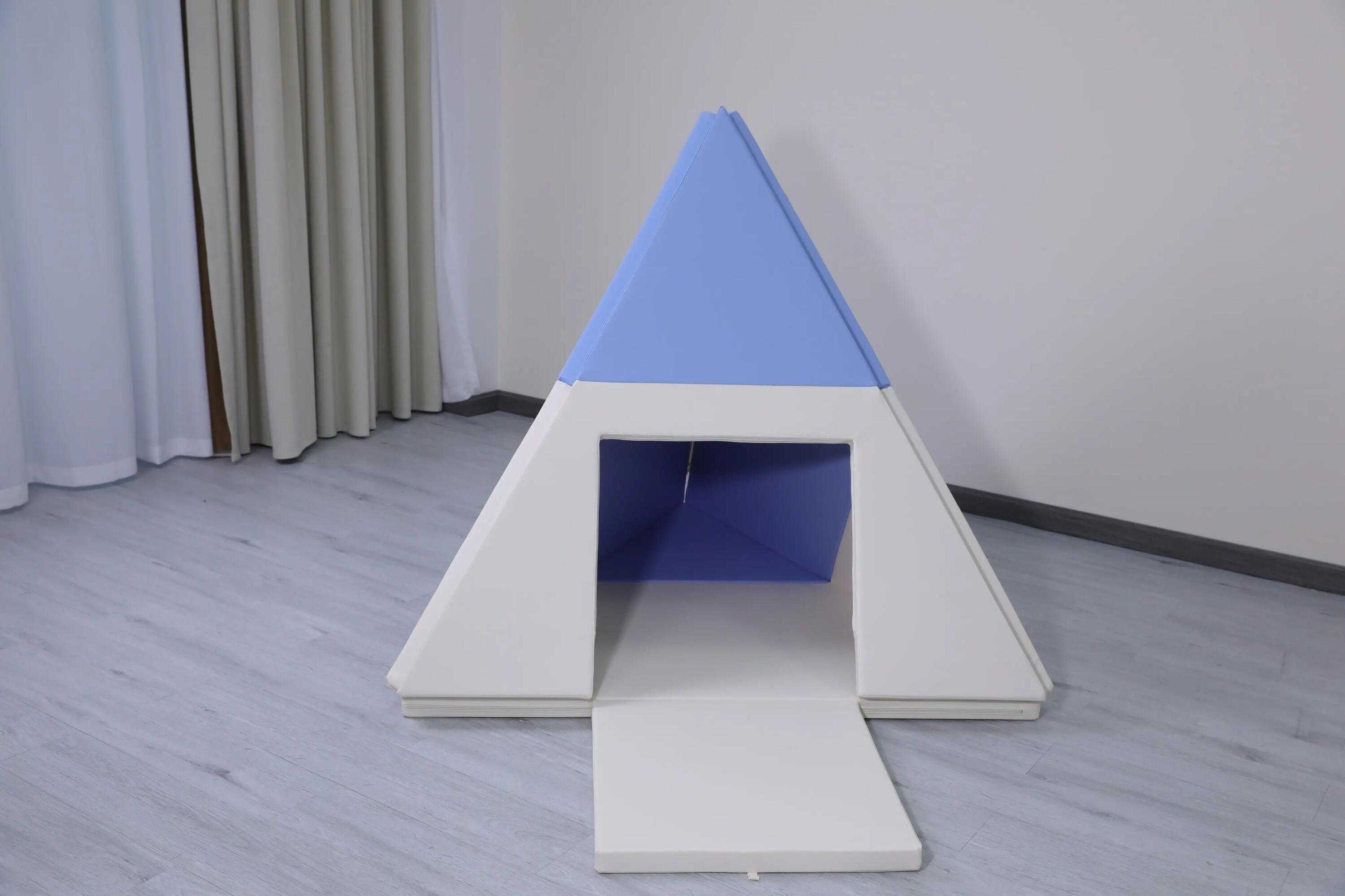namiot tipi 3w1 - biało-błękitny 7/7