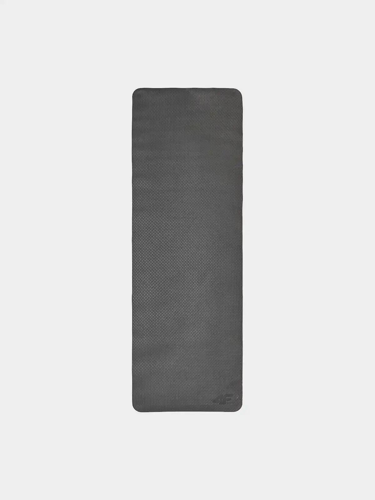 Mata jednowarstwowa  do ćwiczeń unisex szara 4F Szary ONE-SIZE 4/4