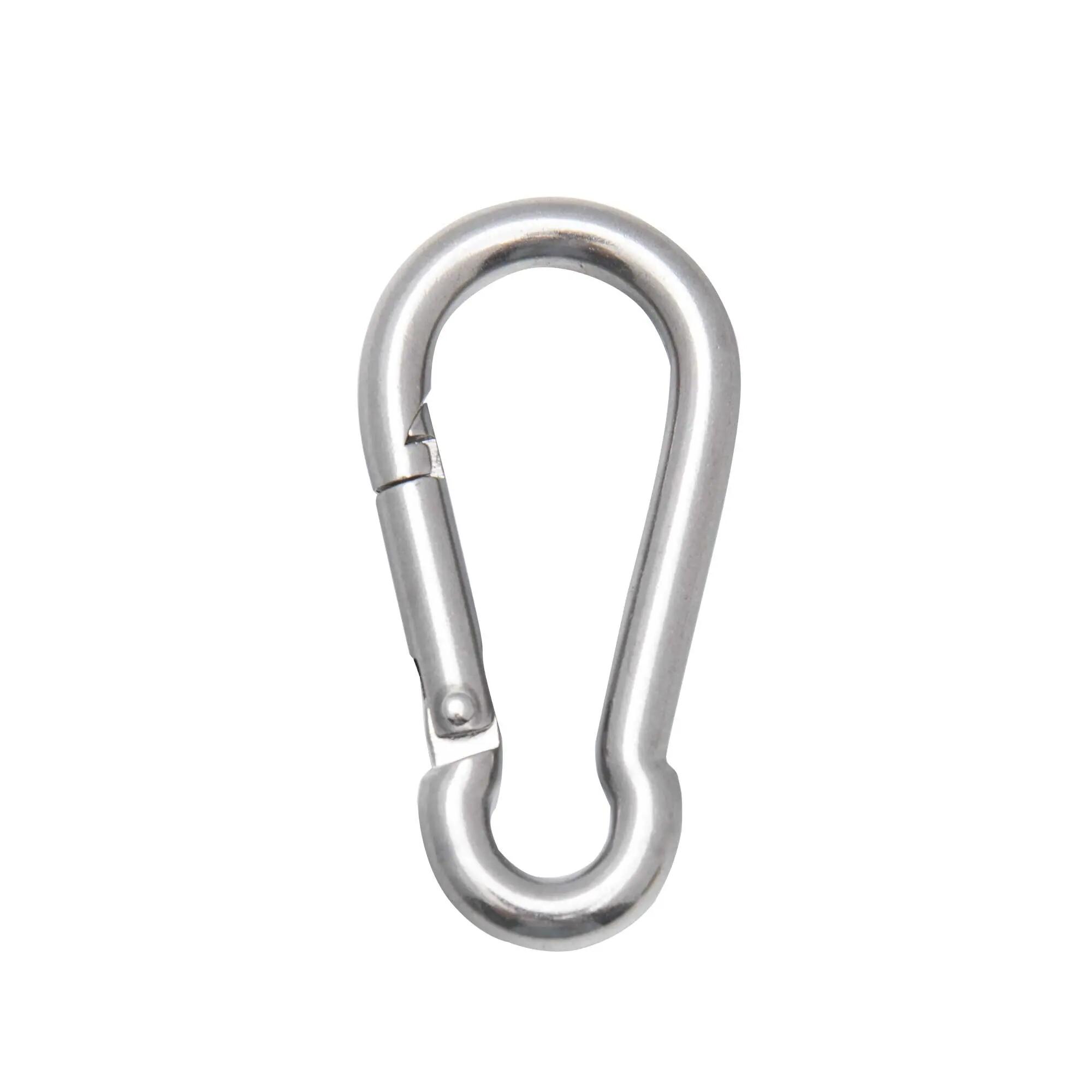 Mousqueton - voile d'ombrage - acier inoxydable - 8,1 cm - gris 6/6