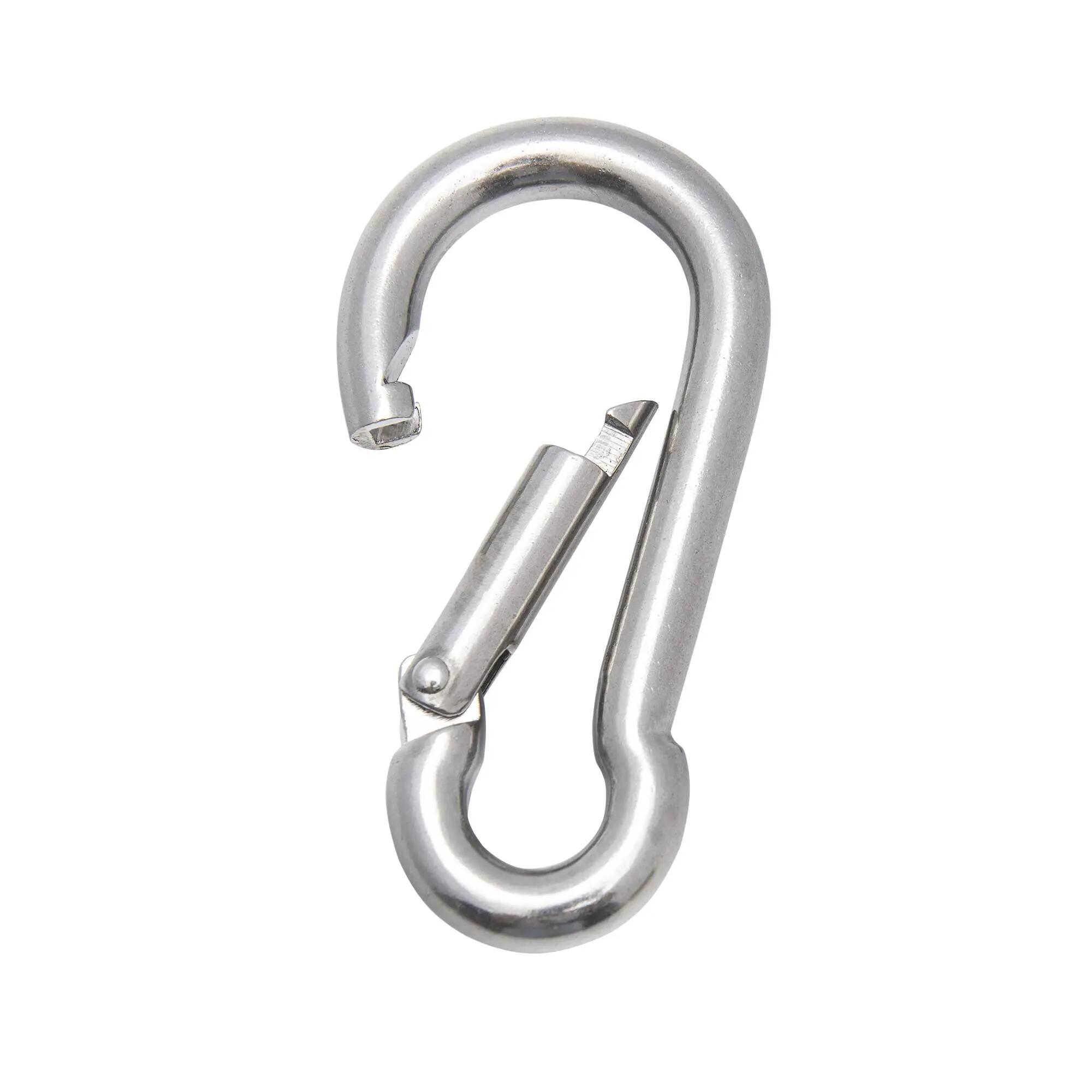 Mousqueton - voile d'ombrage - acier inoxydable - 8,1 cm - gris 5/6
