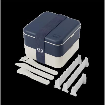 Lunchbox met vakken 1L|Volwassenen|Bestek inbegrepen|Kantoor, picknick|Flex