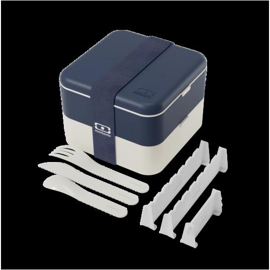 Lunchbox met vakken 1L|Volwassenen|Bestek inbegrepen|Kantoor, picknick|Flex