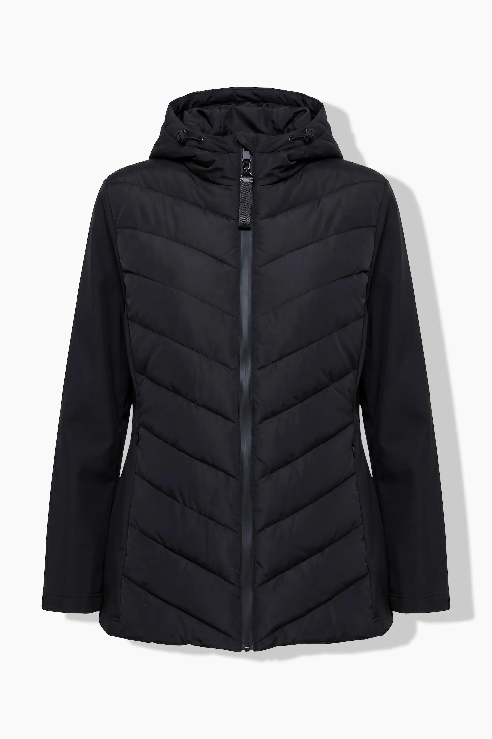 Femme Veste hybride HYPRAR mélange de matières col montant et capuche 5/5