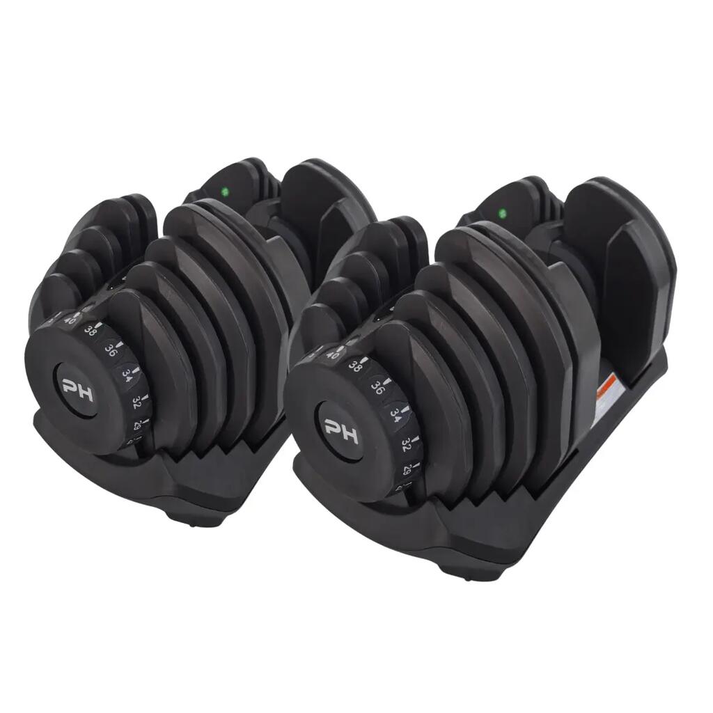 Smart adjustable dumbbells set 2 × 40 kg | PH Fitness