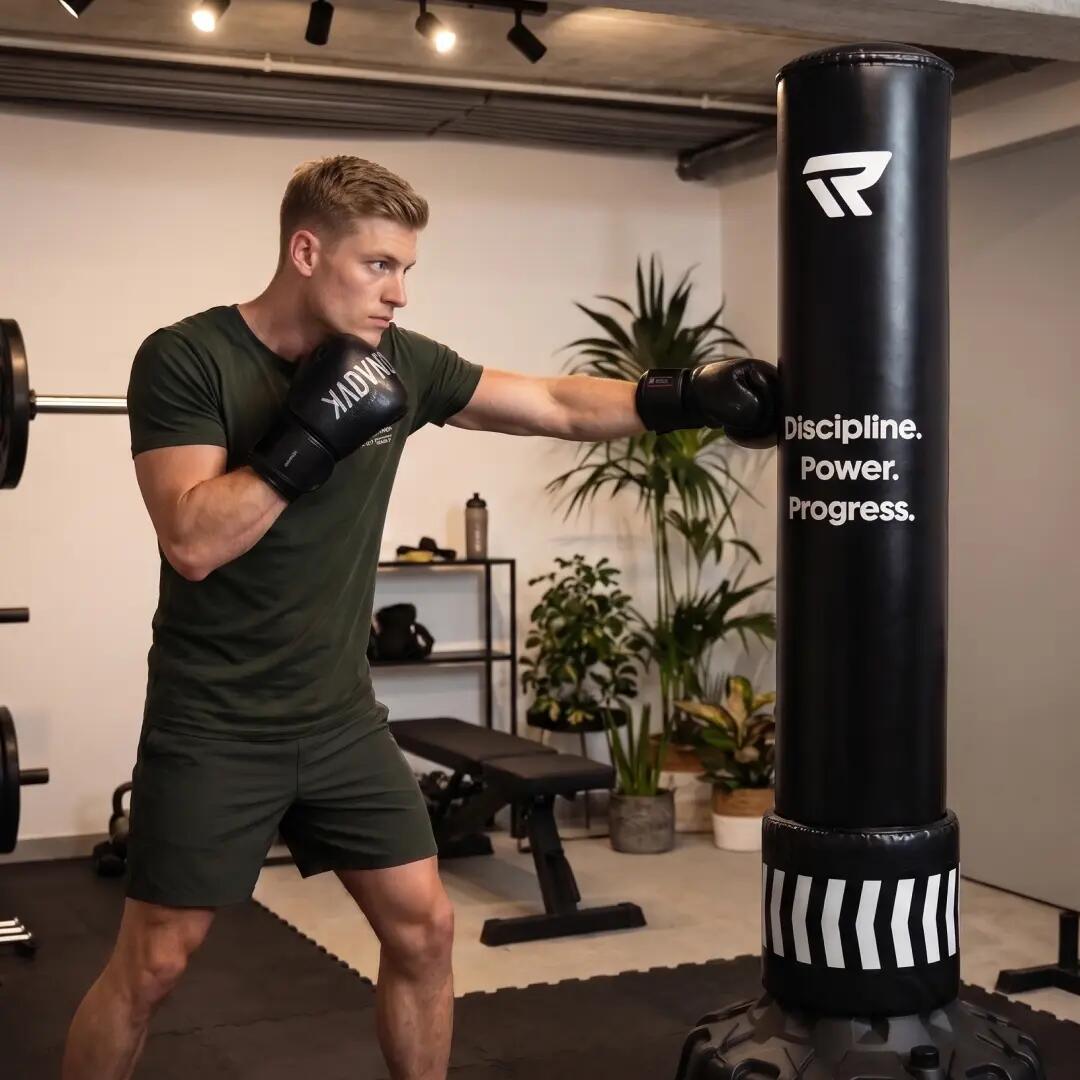 Sac de frappe sur pied Rockerz 185 cm - Poteau de frappe pour la boxe et le kick 9/13