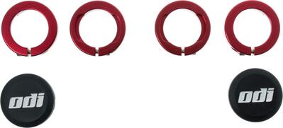 ODI Anelli LOCK-ON in alluminio Rosso