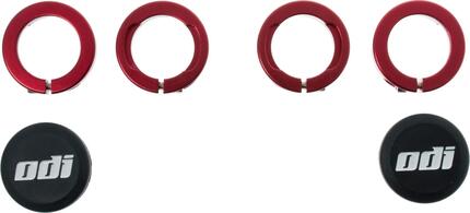 ODI LOCK-ON Ringen Rood aluminium