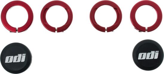 ODI LOCK-ON Ringen Rood aluminium