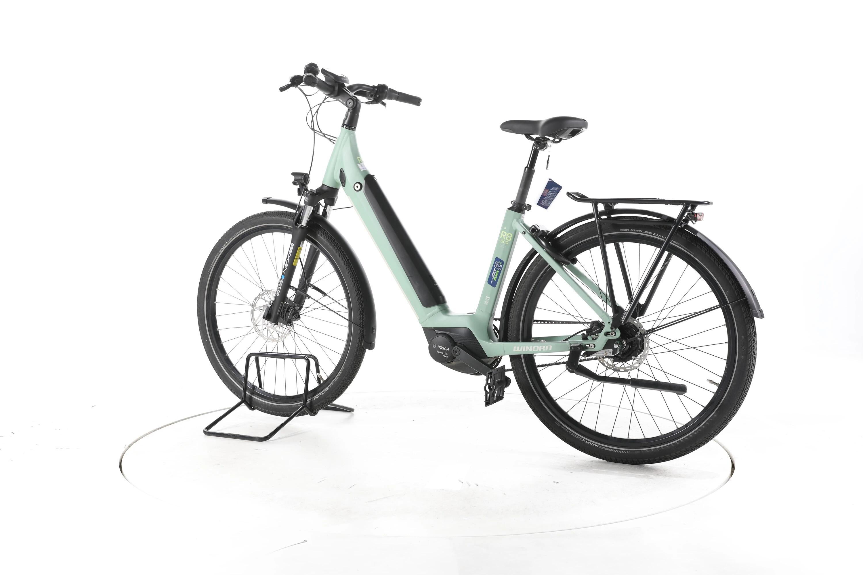 Tweedehands - Winora Sinus R8 eco City E-Bike Lage instap - Goed 7/7