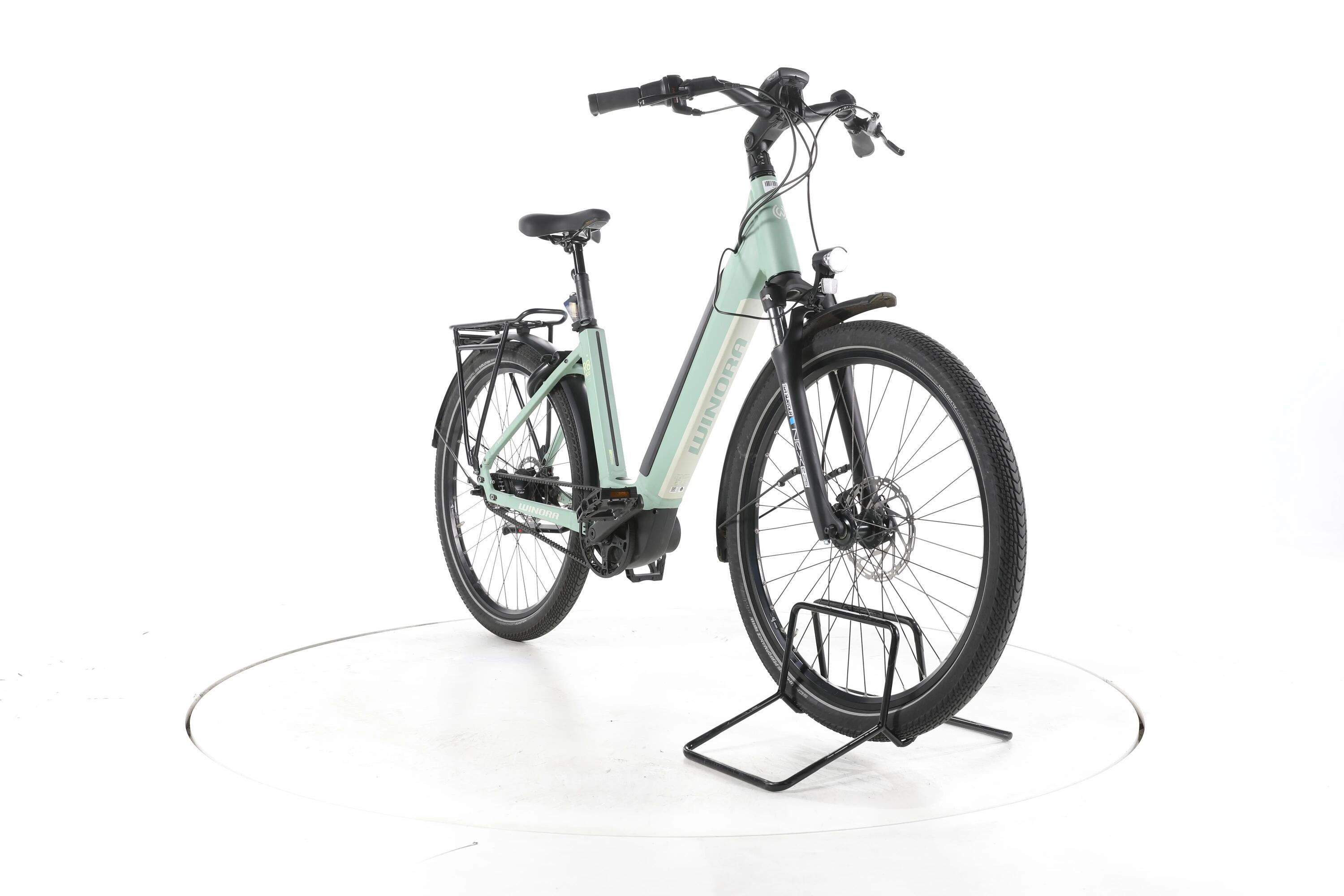 Tweedehands - Winora Sinus R8 eco City E-Bike Lage instap - Goed 3/7