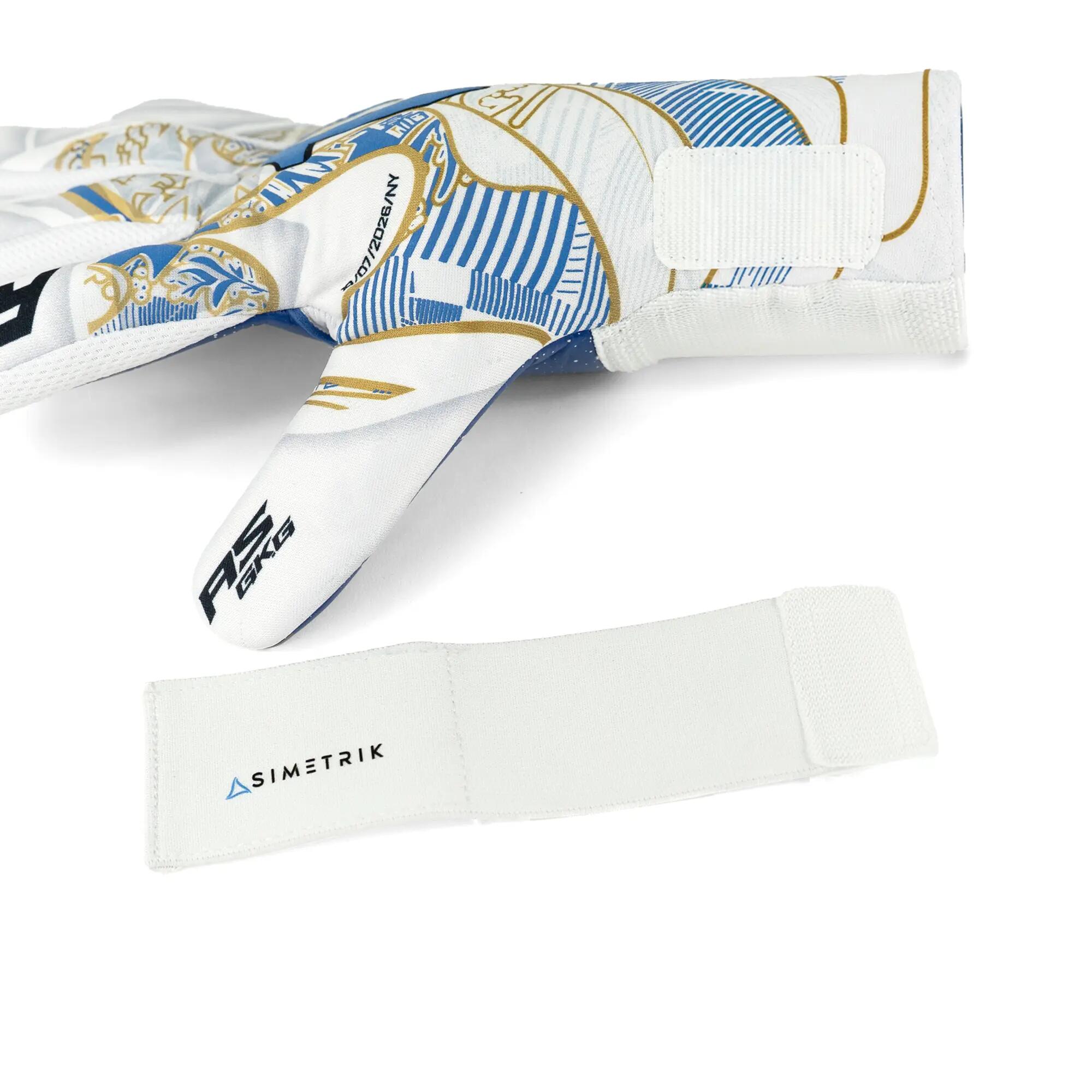 Guantes portero Fútbol Rinat Infantil Asimetrik AS Césped artificial 7/8